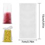 WACH AUF YMDZ 100 Pcs Sac Peche PVA Sac Soluble Carpe Sac à Appâts Accessoire de Peche 15 * 7cm Filet Soluble Peche pour Appâts 