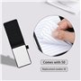 WACH AUF Mini Porte-Bloc-Notes de Poche, Mini Porte-Bloc-Notes en Cuir avec 50 Papiers Lignés, Petit Carnet de Poche avec 3 Pièc