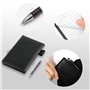 WACH AUF Mini Porte-Bloc-Notes de Poche, Mini Porte-Bloc-Notes en Cuir avec 50 Papiers Lignés, Petit Carnet de Poche avec 3 Pièc