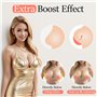 Auftl Soutien-gorge adhésif double face - Soutien-gorge adhésif - Grande poitrine - Coussinets push-up autocollants pour femmes 