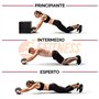 FIT Fitness AB Roller | Grande roue antidérapante pour Abdominaux, bras, épaules et dos. Renforcez l'entraînement à la maison | 