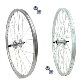 Paire de roue/jante avant + arrière 28" pour Citybike 700 x 35 6/7 vitesses