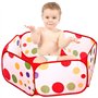 Gearmax® Jeu de Plein air - Piscine a Balle pour bébé Plaisir et Facile à déplier/Replier 1.2m