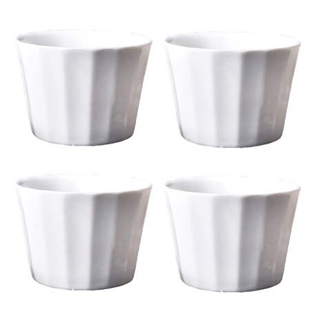 TAMUME 150ml Blanche Ramequins et moules à soufflés en Porcelaine
