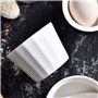 TAMUME 150ml Blanche Ramequins et moules à soufflés en Porcelaine, Ensemble de 4 Bols à Pudding