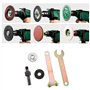 9 Pièces Bielle de Conversion de Perceuse à Main,Clé de Meuleuse D'angle,Adaptateur de Foret de Mandrin de Tige de 10 mm pour Me