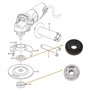 9 Pièces Bielle de Conversion de Perceuse à Main,Clé de Meuleuse D'angle,Adaptateur de Foret de Mandrin de Tige de 10 mm pour Me