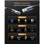 Adaptateur USB vers Prise Audio 3,5 mm, Adaptateur Audio USB vers AUX, Adaptateur Audio Externe pour Carte Son Stéréo avec Conve