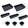 JinPhon Lot de 24 Organisateur Tiroir Cuisine Plateaux Rangement de Tiroir Séparateurs de Tiroir en Plastique Très Profond, Form