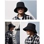 Eorqiurm Seau De Pêche en Plein,Seau Chapeau en Coton Chapeau De Pêcheur pour Hommes Femmes en Plein Air Plage Camping Voyager K