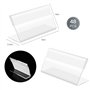 VEGCOO Support d'affichage de Prix en Acrylique Transparent Supports d'Étiquettes pour Boula