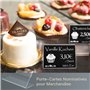 48 Pièces Porte Étiquettes de Prix, VEGCOO Support d'affichage de Prix en Acrylique Transparent Supports d'Étiquettes pour Boula