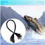 GIAK Bas de Ligne Acier en Acier Pêche Ligne Brochet 72 PCS Bas de Ligne Carnassier 3 Tailles de 15/20/25 cm Fil de Pêche avec S