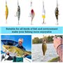 GIAK Bas de Ligne Acier en Acier Pêche Ligne Brochet 72 PCS Bas de Ligne Carnassier 3 Tailles de 15/20/25 cm Fil de Pêche avec S