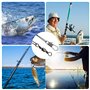 GIAK Bas de Ligne Acier en Acier Pêche Ligne Brochet 72 PCS Bas de Ligne Carnassier 3 Tailles de 15/20/25 cm Fil de Pêche avec S