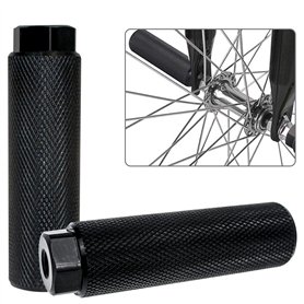 QIQN Pegs BMX Bike Pegs Repose-Pieds en Alliage D'aluminium Antidérapantes Cylindriques pour Vélos BMX Cascades à Vélo pour Enfa