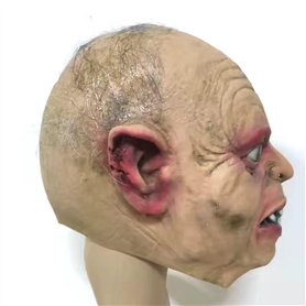 BCATTAW Masque de déguisement de cosplay Halloween Seigneur des Anneaux Gollums Masque d'horreur Zombie Coiffure Latex Diable Ac