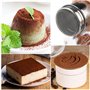 2 Saupoudreuse Sucre Glace, Saupoudreuse Cacao, Sucrier Pour Sucre en Poudre, avec Couvercle, Adaptés à la Poudre de Matcha,Caca