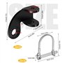 Attache Remorque Velo pour Enfant Attache-remorque Universelle pour Vélo 2 Pcs Support Attache Attelage Remorque Accessoire Velo