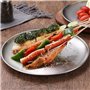 Lot de 3 Assiettes Rondes en Acier Inoxydable,Plats de Service en Inox Plateau,Plateau de Service pour Cuisine Salle à Manger Ca