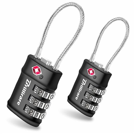 Brillirare Lot De 2 Cadenas Approuvé par la TSA