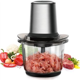 Hachoir Électrique Avec Bol Verre 1.5L