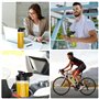 500W Blender Smoothie Électrique, Mini Mixeur Blender avec 2 Bouteilles Tritan Portables de 600 ml, Mixeur Smoothie sans BPA ave