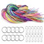 Tekenewbse 200 Pcs Scoubidou Fil Paillettes