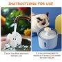 Dunkwckore 4 Pieces Filtre Fontaine Eau Chat, Cat Filtres de Rechange de Fontaine d'animal Familier pour Fontaine de Chat 2L & 2