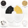 Dunkwckore 4 Pieces Filtre Fontaine Eau Chat, Cat Filtres de Rechange de Fontaine d'animal Familier pour Fontaine de Chat 2L & 2