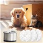Dunkwckore 4 Pieces Filtre Fontaine Eau Chat, Cat Filtres de Rechange de Fontaine d'animal Familier pour Fontaine de Chat 2L & 2