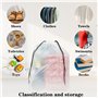 Mokaskaidj Sac Chaussures, 10 Pièces 40 x 30cm Sac à Chaussures Voyage Givré Housses, Sac à Cordon Anti-Poussière pour Chaussure