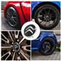 Fsaklaskdy 4 Pièces Cache Moyeux, 60 mm Enjoliveurs pour Auto, ABS Cache Moyeux, Cache de Roue Centrale, Capuchon Enjoliveur Cen
