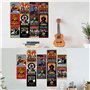 Affiches Esthétiques de Groupe de Rock pour Chambre,50 PCS Décoration Murale D'album de Concert de Musique Rétro Affiches de Gro