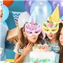 TFSYLISA 12 Pièces Masques de Licorne,Kits de Masques en Mousse Licornes,Masque Enfant Licorne Parti pour Coloriage Peinture Jeu