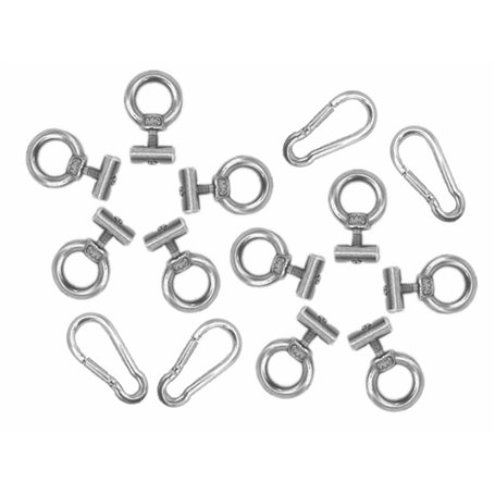 Kellegour 10 Pièces Butées de Rail D'auvent en Acier Inoxydable