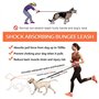 DONGKER Laisse de Jogging pour Chiens,Laisse Mains Libres avec Coutures Réfléchissantes,Ceinture Ventrale et Distributeur de Sac