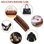 Brosse Chaussure,2 PCS Brosses à Chaussures en Poils Naturel en CRIN de Cheval + Petite Brosse à Cirage en CRIN de Cheval Haute 