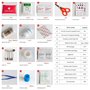 KAIAIWLUO Trousse de Premiers Secours,108 PCS Mini Kits de Survie Petite Trousse de Survie d'urgence Sac de Médicale Comprend Ba