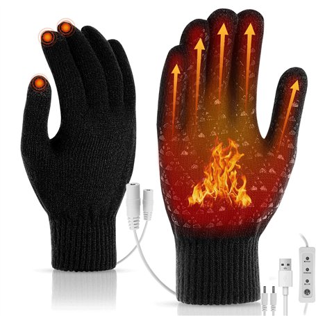 Gants Chauffants USB pour Femmes et Hommes