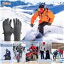 Gants Chauffants USB pour Femmes Hommes, Gants Chauffants à écran Tactile, 3 Niveaux de Température Ajustables, Gants Chauffants