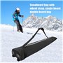 Housse de snowboard 600D Oxford anti-rayures, grande capacité, sac de rangement étanche pour équipement de ski, snowboard, lunet