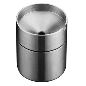 Generic Cendrier de voiture avec couvercle - Cendrier portable sans fumée - Mini poubelle de bureau en acier inoxydable - Cendri