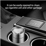 Generic Cendrier de voiture avec couvercle - Cendrier portable sans fumée - Mini poubelle de bureau en acier inoxydable - Cendri