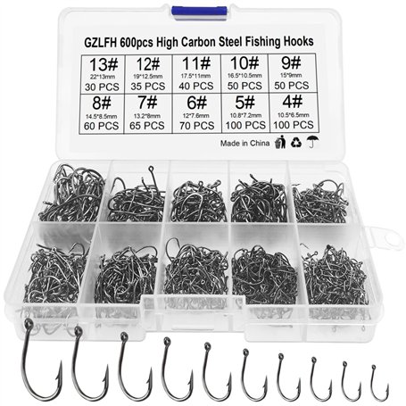 GZLFH® 600 Hameçons De Pêche