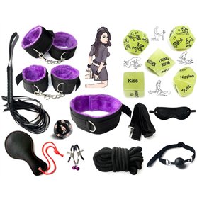 ??? ??????? Ensemble De Dés Modèle en Nylon Violet 10 Pièces + Dés Phosphorescents 5 Pièces