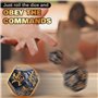 KaMieeg [Lot De 5] Jeu De Dés De Table Multifonctionnel Noir, Outils De Divertissement pour La Fête, Cadeau Original - K5