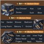 KaMieeg [Lot De 5] Jeu De Dés De Table Multifonctionnel Noir, Outils De Divertissement pour La Fête, Cadeau Original - K5