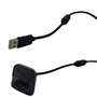Lot de 2 câbles de charge pour Xbox 360 et manettes de jeu sans fil Slim Noir