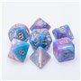 FLASHOWL Jeux de dés Polynes nacrés Perles Jeux de dés série Série D20 Dés dés DND, D12, D10, D8, D6, D4 Dés dés DND RPG MTG Dou
